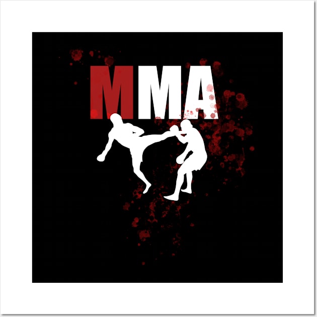 MMA Fighter | martial arts Wall Art by MO design